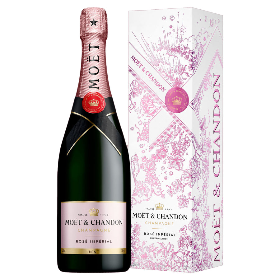 Moët & Chandon Rosé Impérial Limited Edition mit Geschenkbox