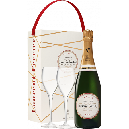 Laurent-Perrier La Cuvée Geschenkset mit 2 Gläser